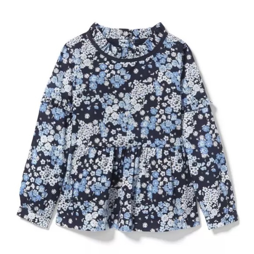 🌸 Janie and Jack Blue Floral Blouse – Size 10 (Girls) 🌸💙